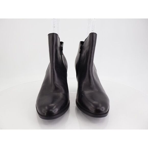 Born Womens Ellaria Boot Size 11 Black Leather Bootie Block Heel Comfy Zip Up - Picture 3 of 10